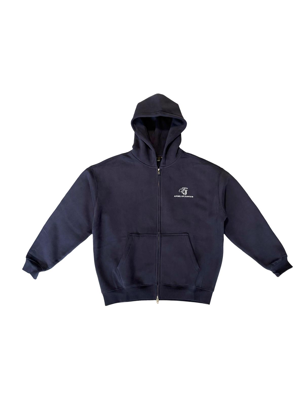 AoJ Zip Hoodie blue