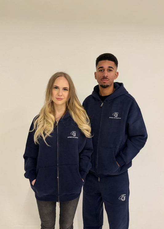 AoJ Zip Hoodie blue