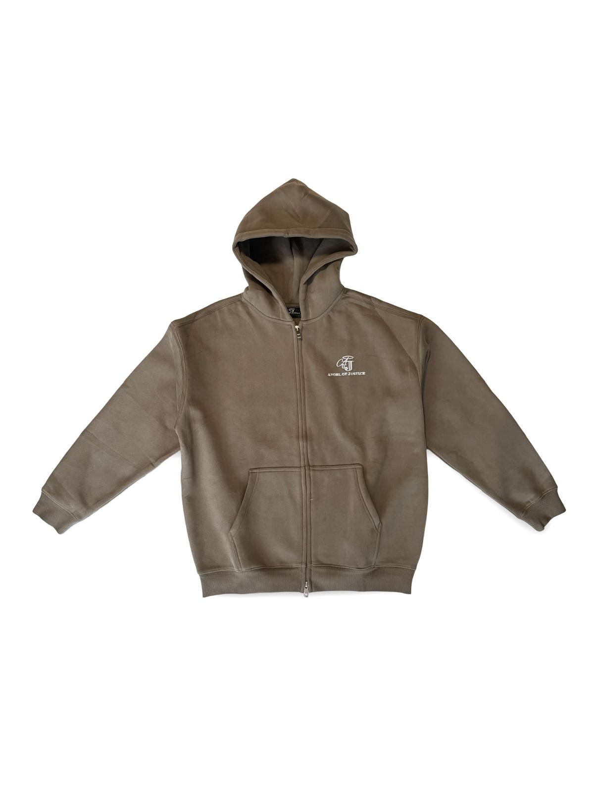 AoJ Zip Hoodie taupe